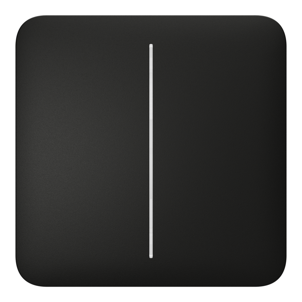 [LBFS-862-2-H] Ajax SideButton (2-gang) (Black, Horizontal)