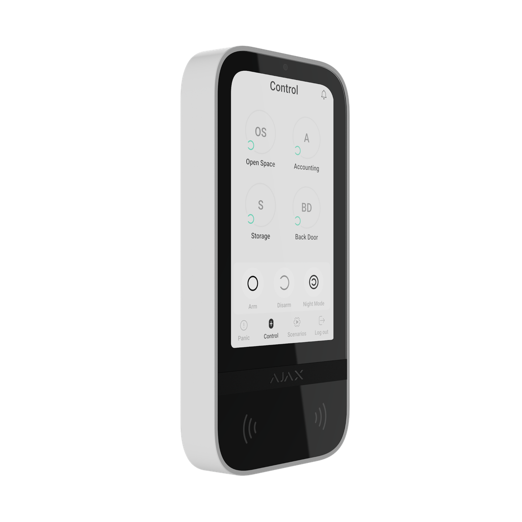 [AJAX-KPTW] Ajax KeyPad TouchScreen (Hvit)