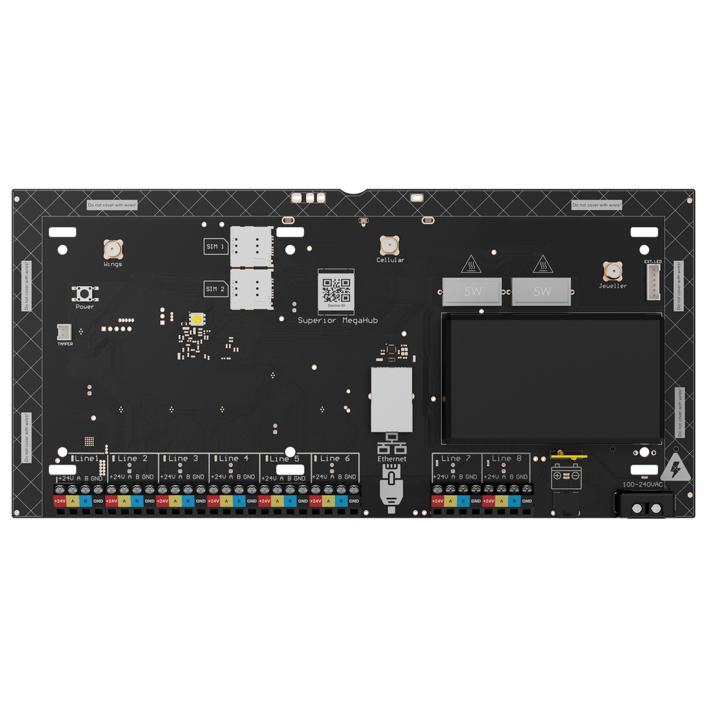 [ELOAJX-MH-B] Ajax Superior MegaHub (8EU/UEU) (Black)